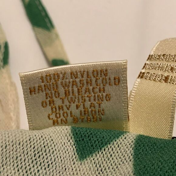 Sweet Pea by Staci Sz S mesh green leaves halter racerback top boho y2k vintage - Picture 4 of 7